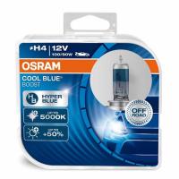 Лампа галогенная Osram Р43 50% Cool Blue Boost 5000К Hyper 12В H4 100/90Вт 2шт. 62193CBBHCB